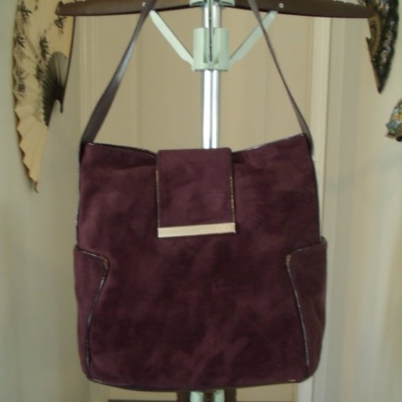 NWOT Plum Colored "Nine & Co." Shoulder Bag - Picture 1 of 4